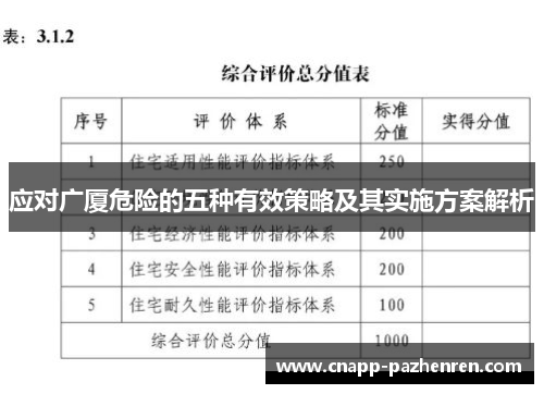应对广厦危险的五种有效策略及其实施方案解析